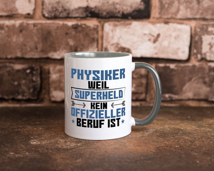 Superheld Physiker | Physik Geschenk Humor Geschenkidee lustiger Spruch Tasse