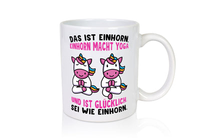Einhorn Yoga | Yogalehrer Tasse Guru Entspannung Humor Geschenkidee