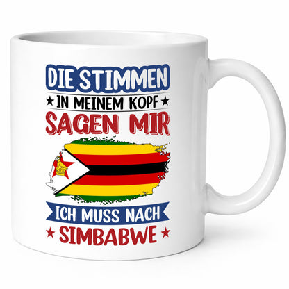Simbabwe | Urlaub Stimmen in meinem Kopf Traumland v2 Geschenk Humor