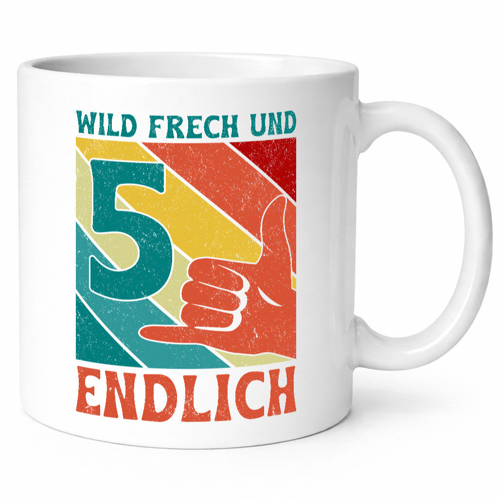 5. Geburtstag | 5 Jahre Wild und Frech Geschenk Geschenkidee lustiger Spruch