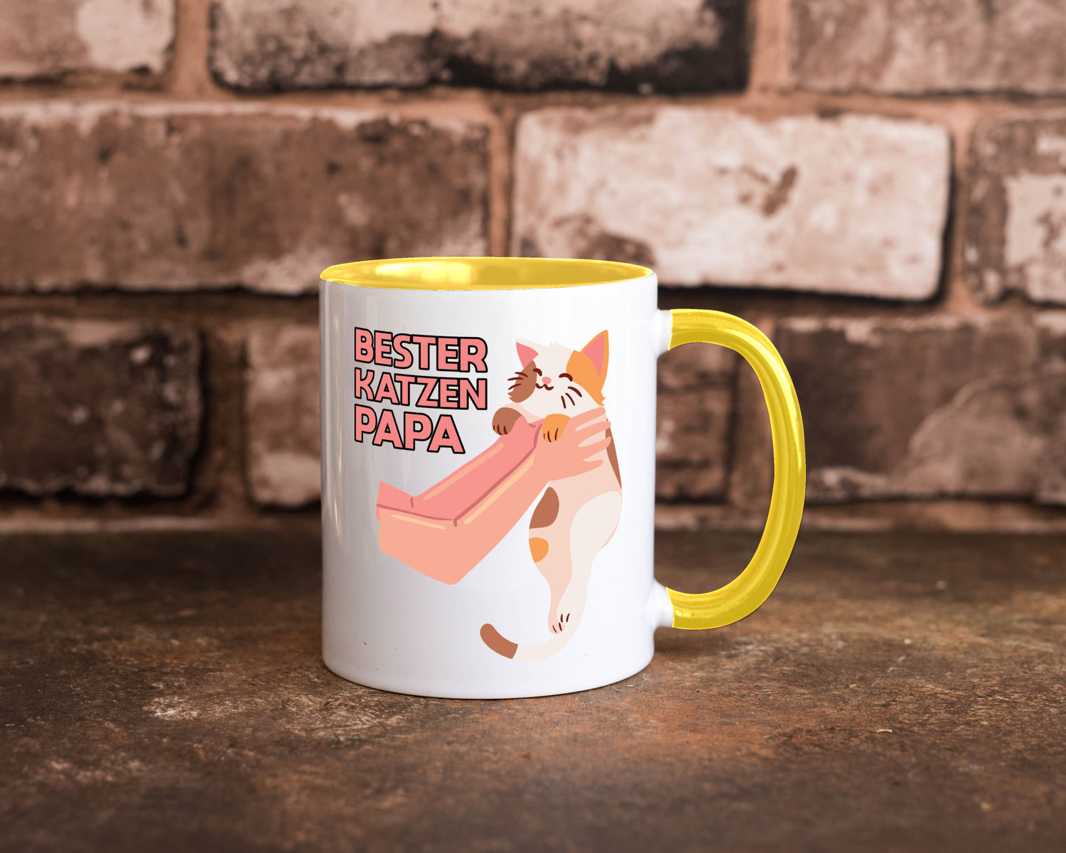 Bester Katzenpapa | Katze Gabel Geschenk Tierliebhaber Humor lustiger Spruch