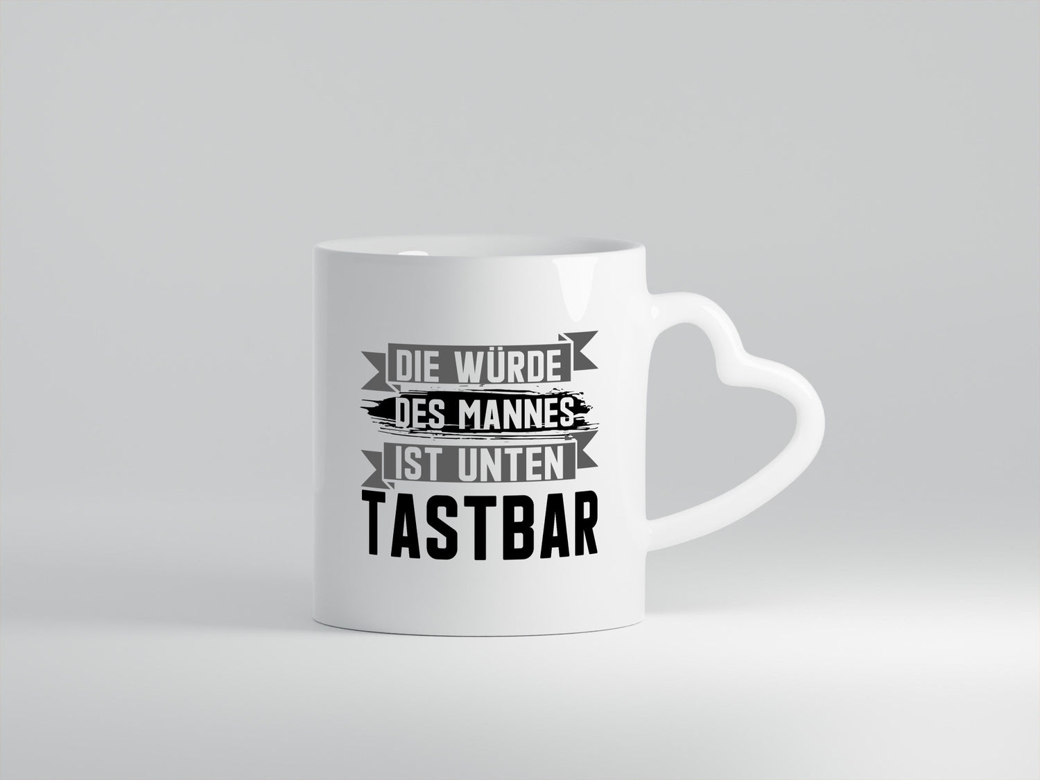 Die würde des Mannes ist unten Tastbar | Männer Geschenkidee Humor Tasse