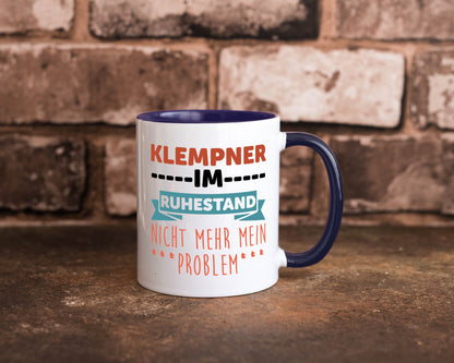 Klempner im ruhestand nicht mehr mein Problem Geschenkidee Jubiläum Humor Tasse