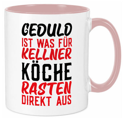 Köche rasten aus | Kellner Geduld Küchenchef Restaurant Geschenk Arbeit Tasse