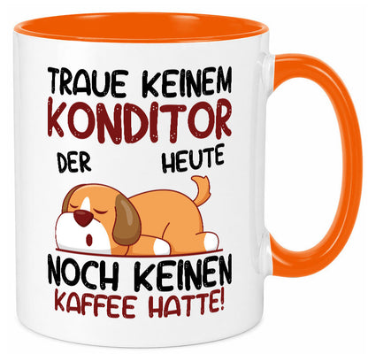 Traue keinem Konditor | Konditorei Humor Geschenkidee Tasse