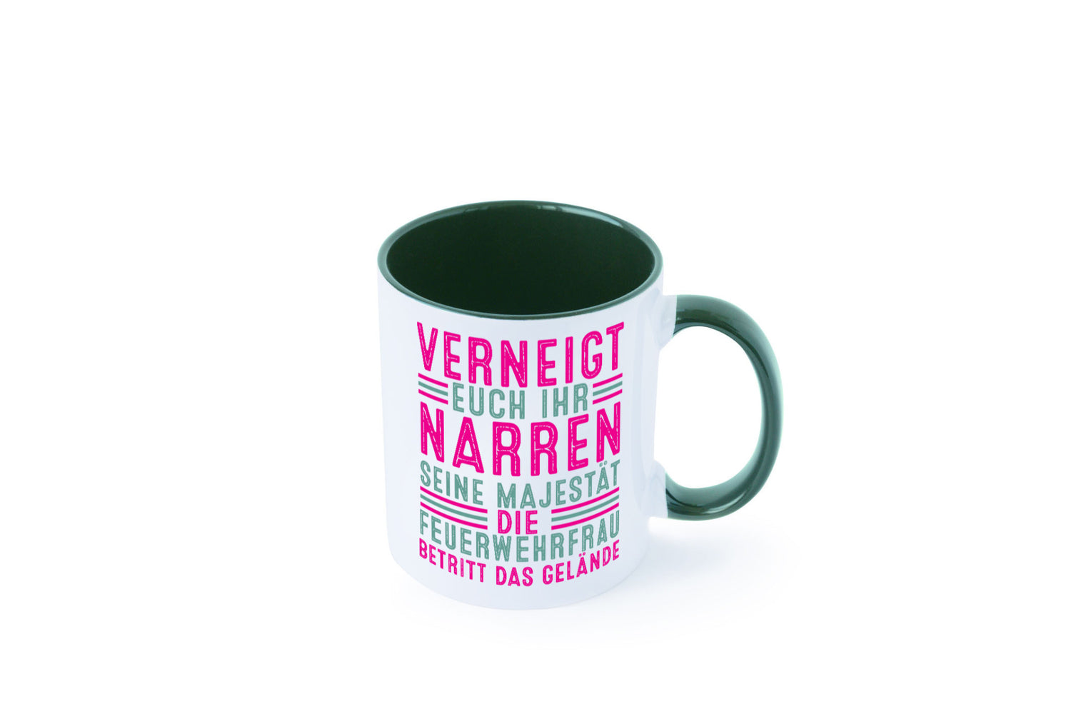 Verneigt euch: Feuerwehrfrau | Feuerwehr v2 Geschenkidee Humor Tasse