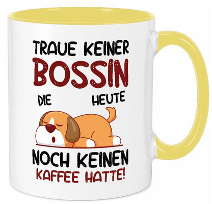 Traue keiner Bossin | Führungskraft Vorgesetzte lustiger Spruch Geschenk Humor Tasse