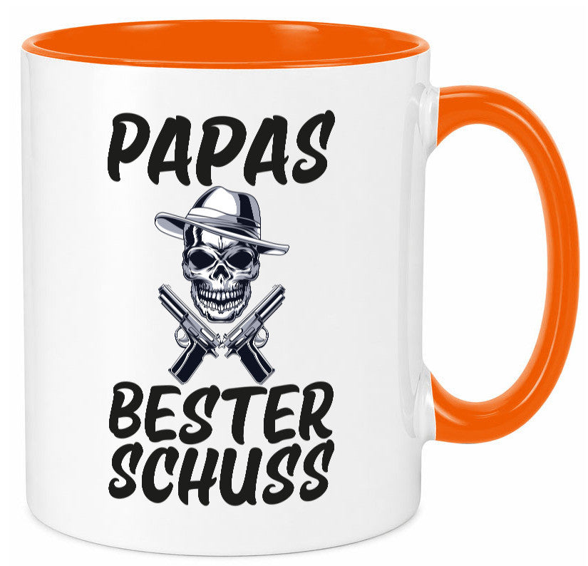 Papas bester schuss | Vatertag Papa der Welt Humor Familie Geschenkidee Tasse