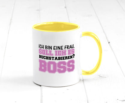 Ich bin der Boss Geschenk Humor Geschenkidee lustiger Spruch Tasse