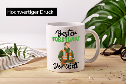 Bester Forstwirt | Waldarbeiter v2 Geschenk Arbeit Kollegen Büro lustiger