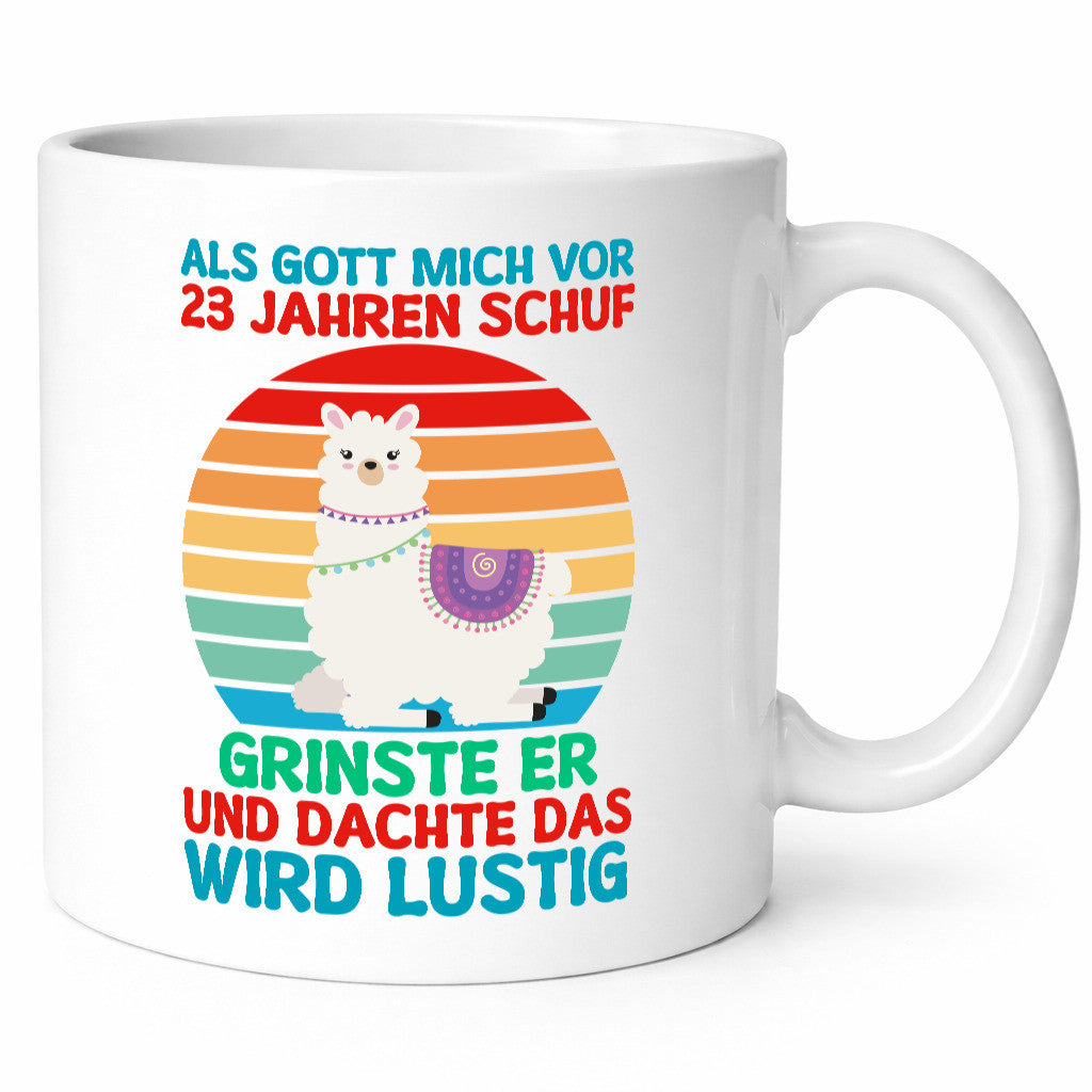 23. Geburtstag | 23 Jahre Gut Schuf mich Lama v2 lustig Geschenkidee Geschenk