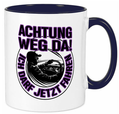 Achtung weg da ich darf jetzt Fahren | Führerschein lustig Humor Geschenkidee