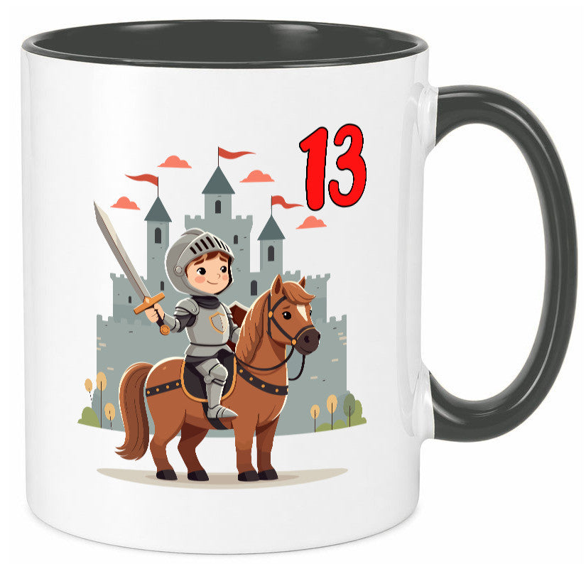 13. Geburtstag | 13 Jahre Ritter Junge Schloss Geschenkidee Humor Tasse
