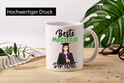 Beste Masterin | Student Uni Studium Humor Geschenkidee Tasse