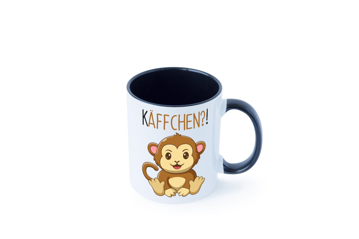 Käffchen? | süßer Affe Frauen Becher niedlich Humor Geschenkidee Tasse