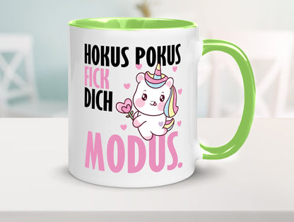 Hokus Pokus lustiger Spruch Geschenk Humor Geschenkidee Tasse