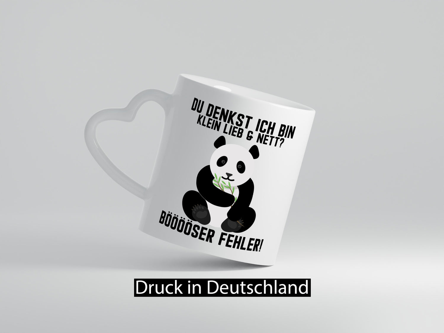 Small, Cute and Nice | Sweet Panda Bear Funny Saying Gift Humor