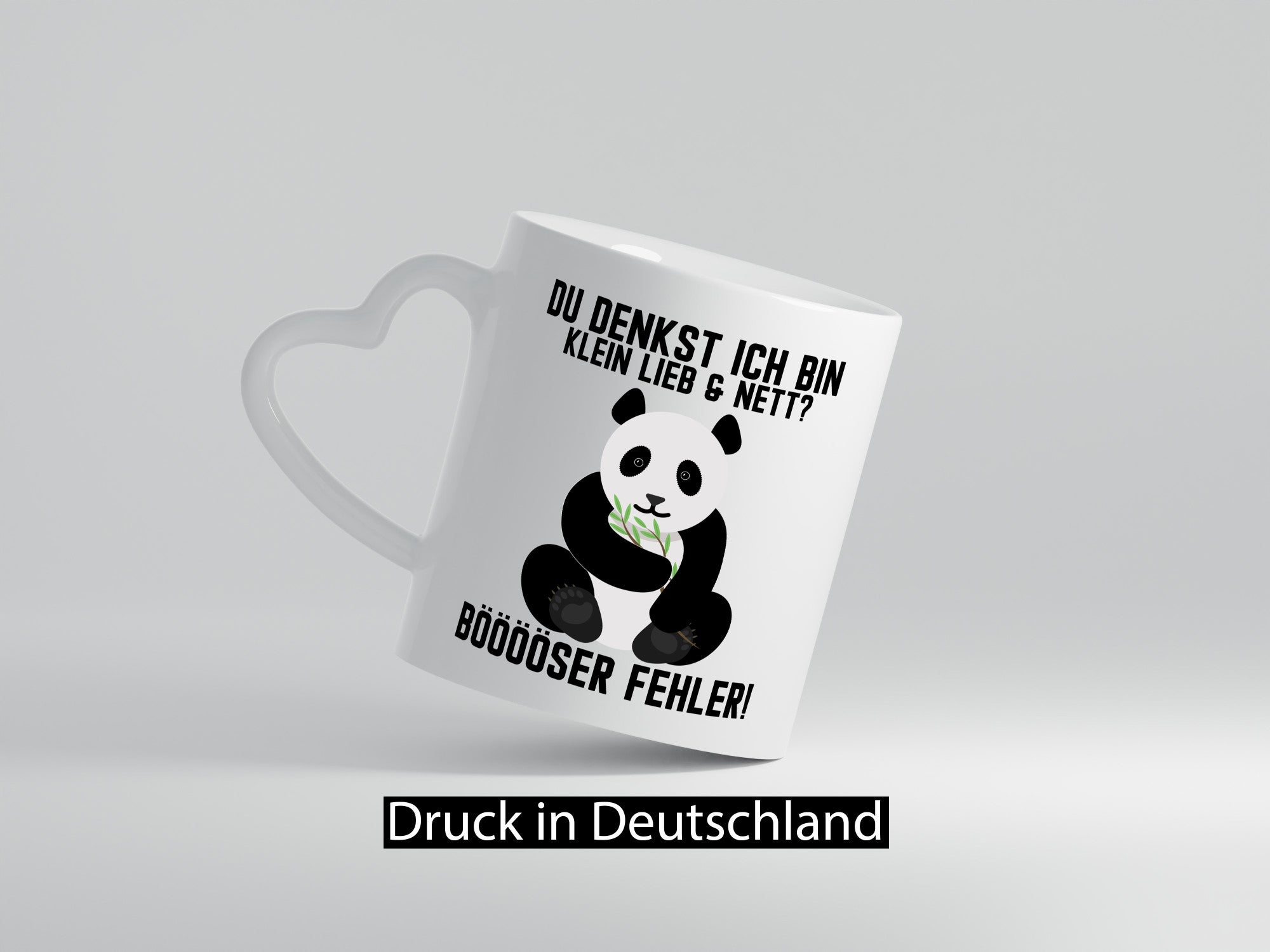 Small, Cute and Nice | Sweet Panda Bear Funny Saying Gift Humor