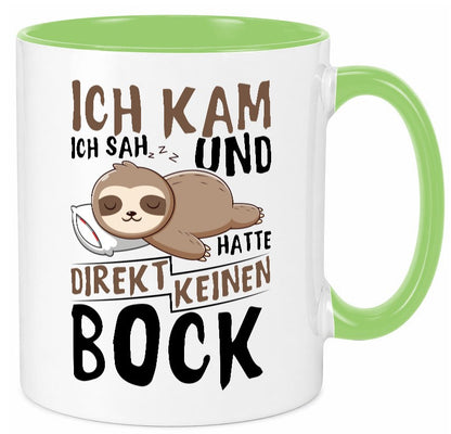 Ich hatte keinen Bock | Faultier Büro Arbeit Geschenk Kollegen lustiger Spruch Tasse