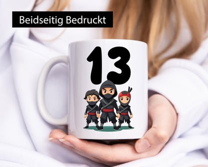 13. Geburtstag | 13 Jahre Ninja Geschenk Geschenkidee lustiger Spruch Tasse