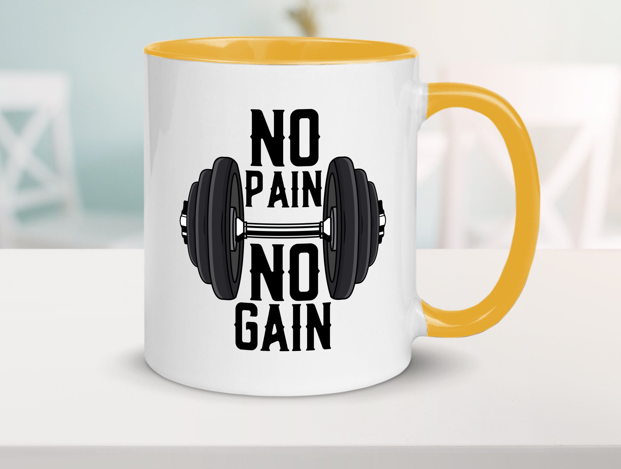 No Pain Gain | Training Motivation Fitness Pumpen lustig Humor Geschenkidee