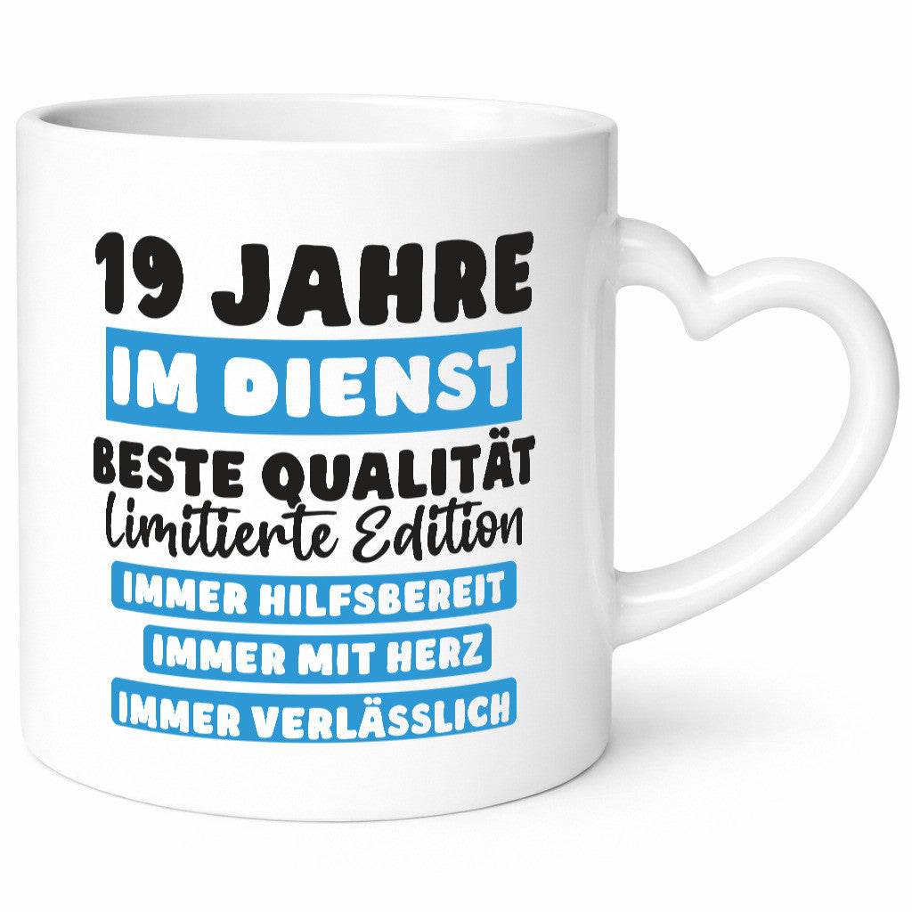 19 Jahre im Dienst | Jubiläum Arbeit v6 lustiger Spruch Geschenk Kollegen Büro