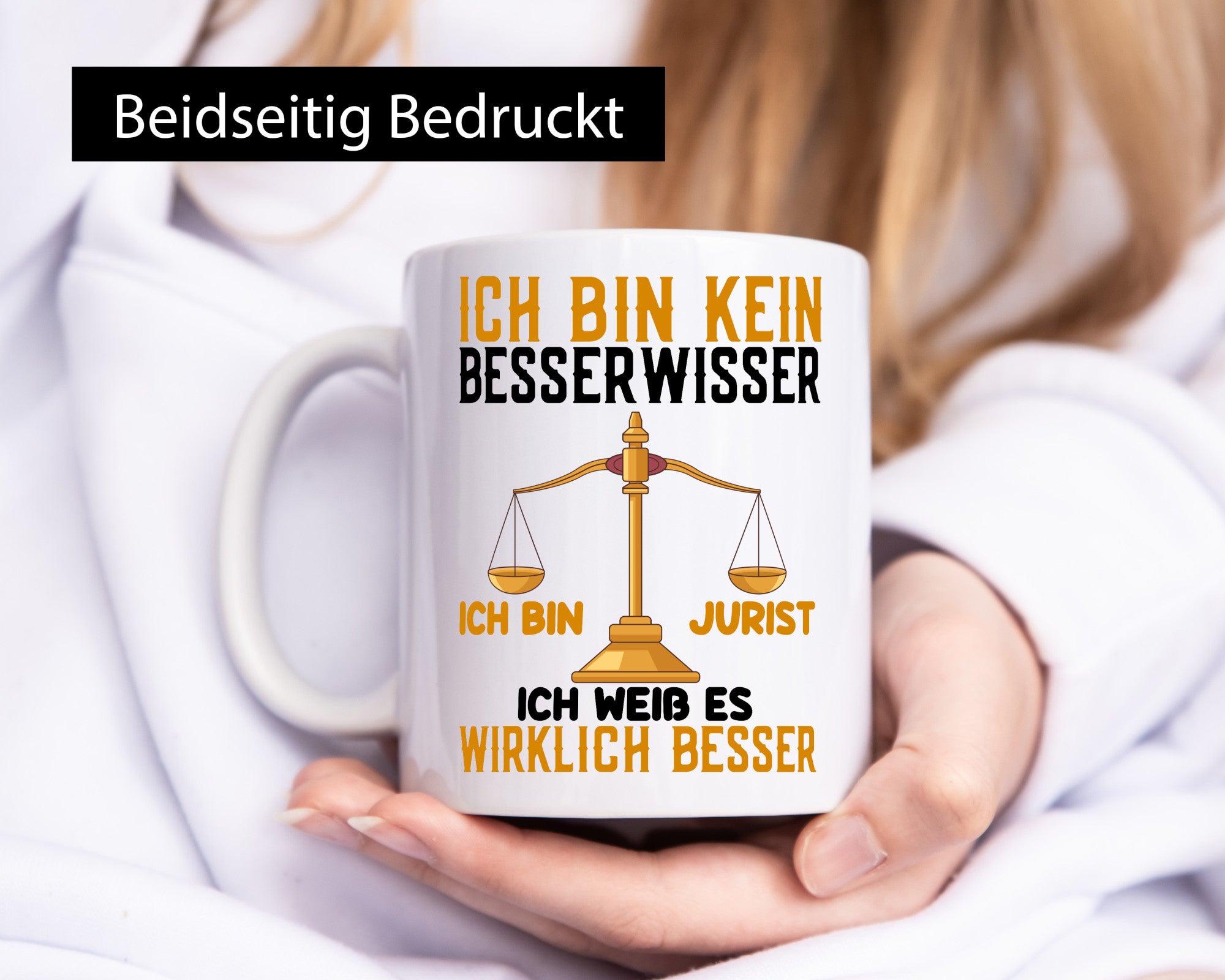 Bin kein Besserwisser | jurist weiß alles besser Humor Geschenkidee Tasse
