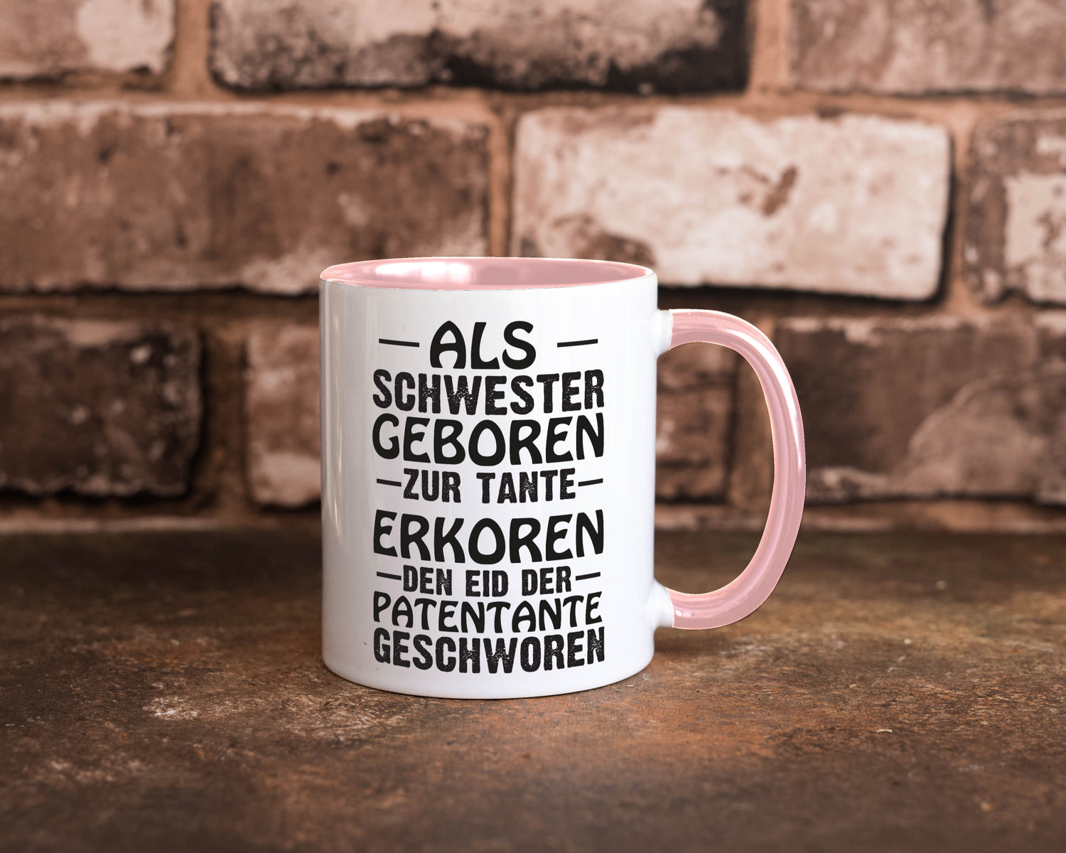 Eid der Patentante | Tante Tasse Schwester Humor lustig Geschenkidee Geschenk