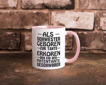 Eid der Patentante | Tante Tasse Schwester Humor lustig Geschenkidee Geschenk