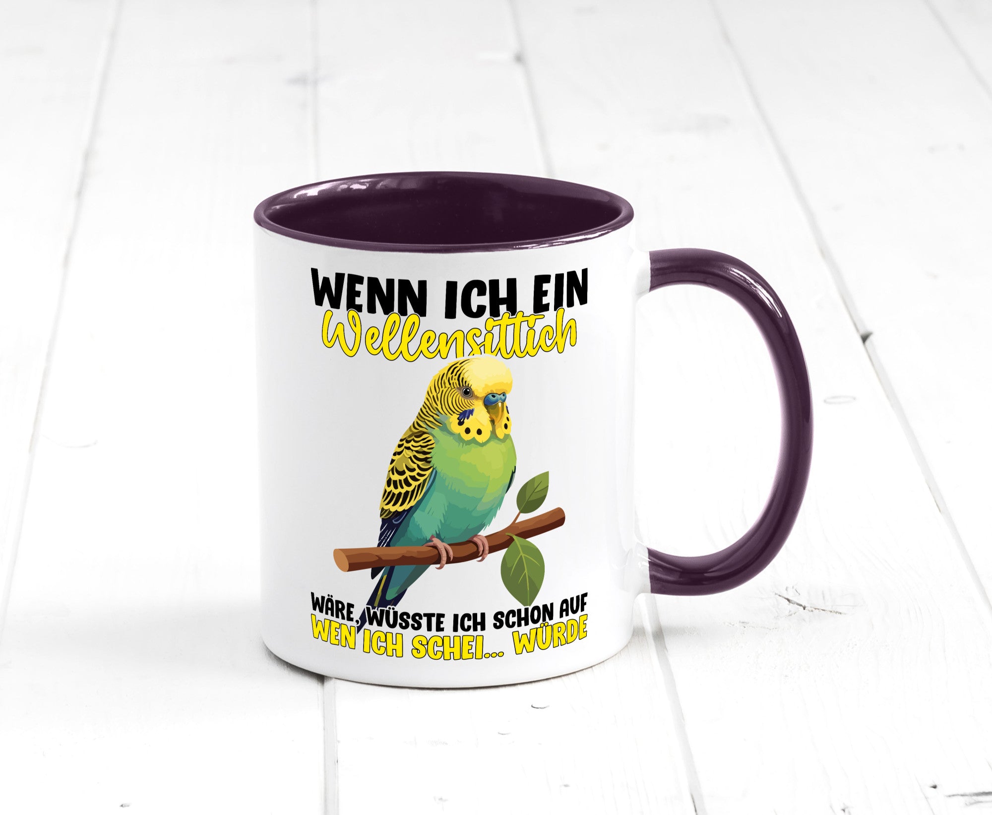 Wellensittich | Vogelbesitzer Humor Geschenkidee Tasse
