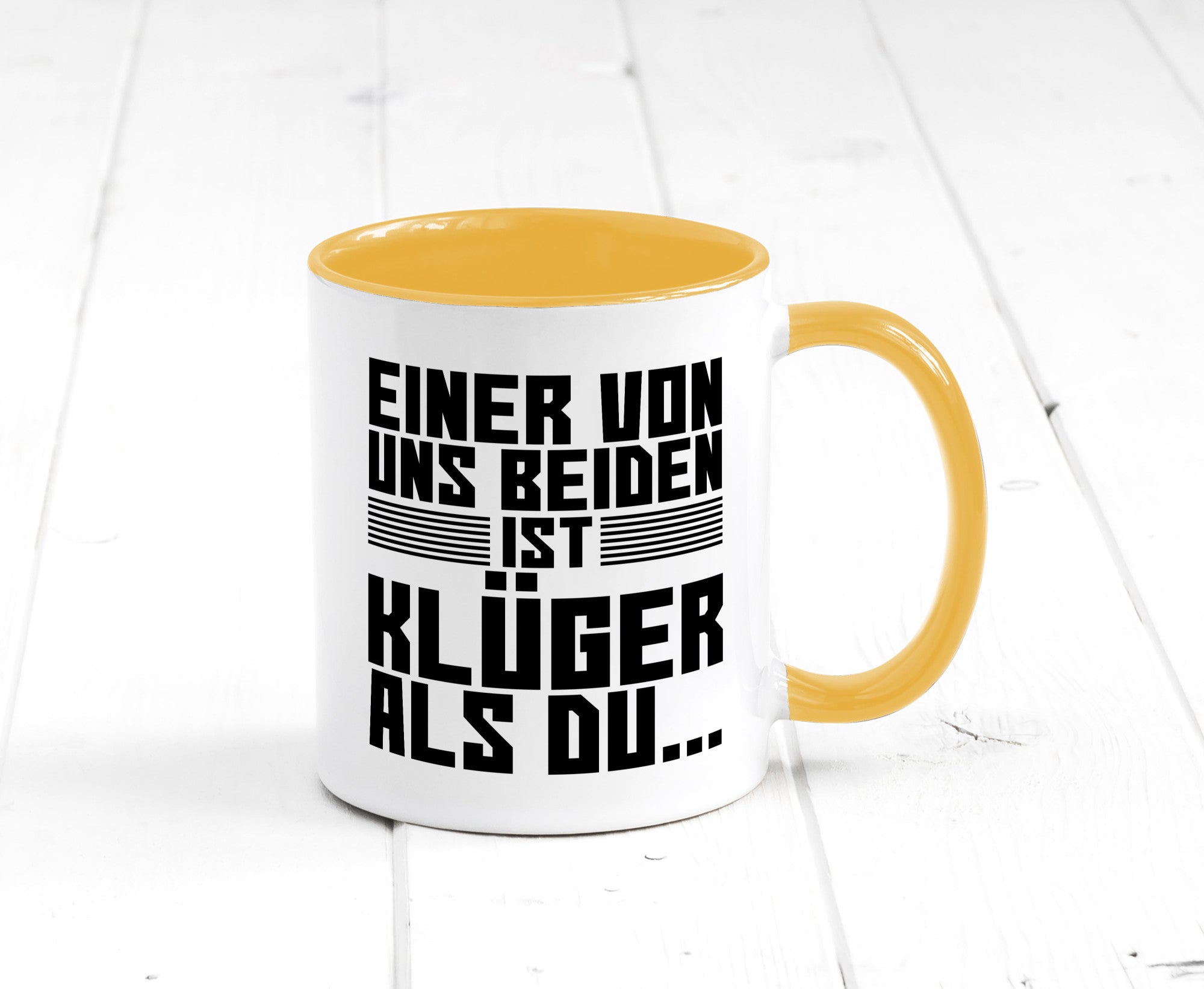 Einer von uns beiden ist klüger als du | Intelligenz Witz lustiger Spruch
