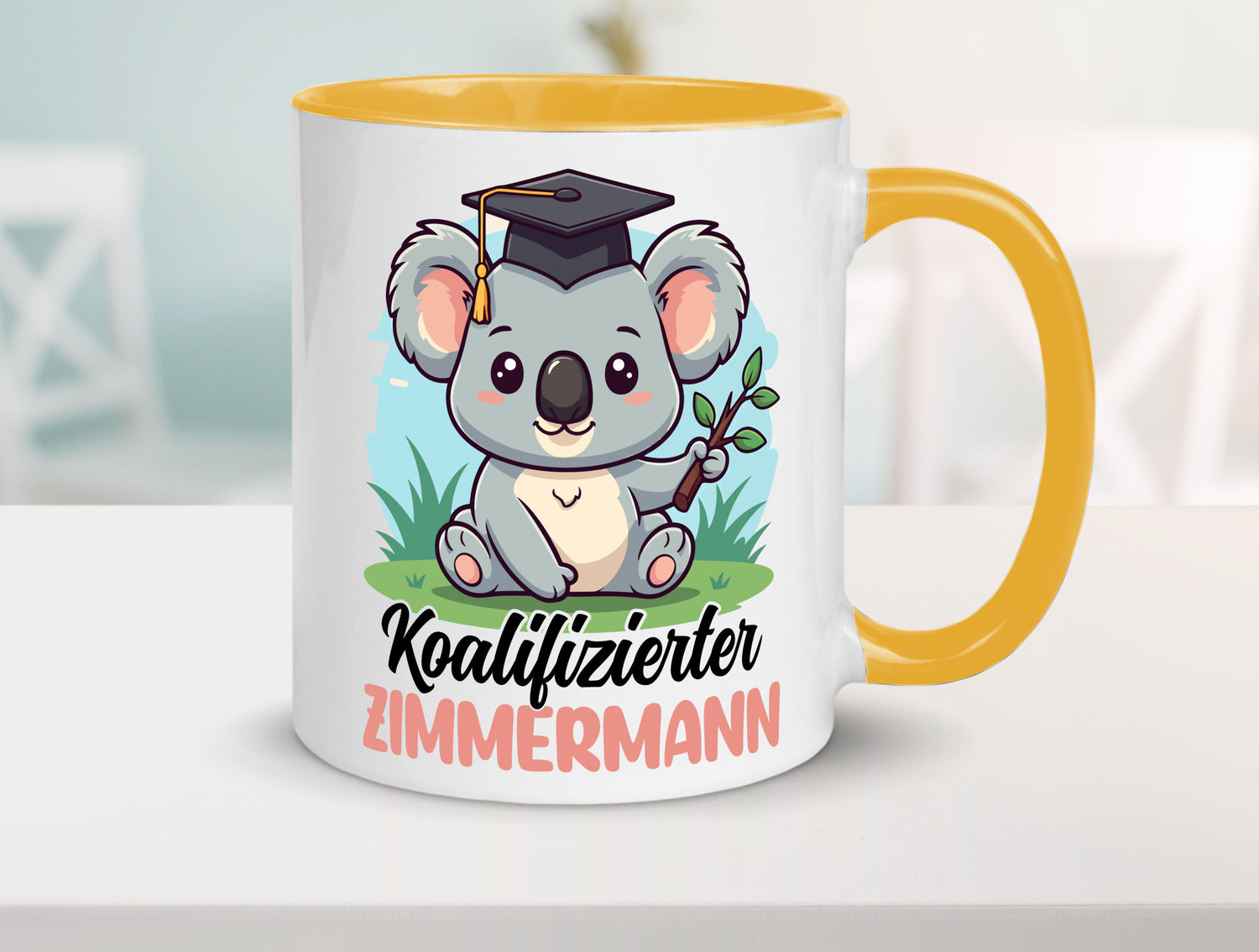 Koalifizierter Zimmermann | Handwerker Holzbau lustig Humor Geschenkidee