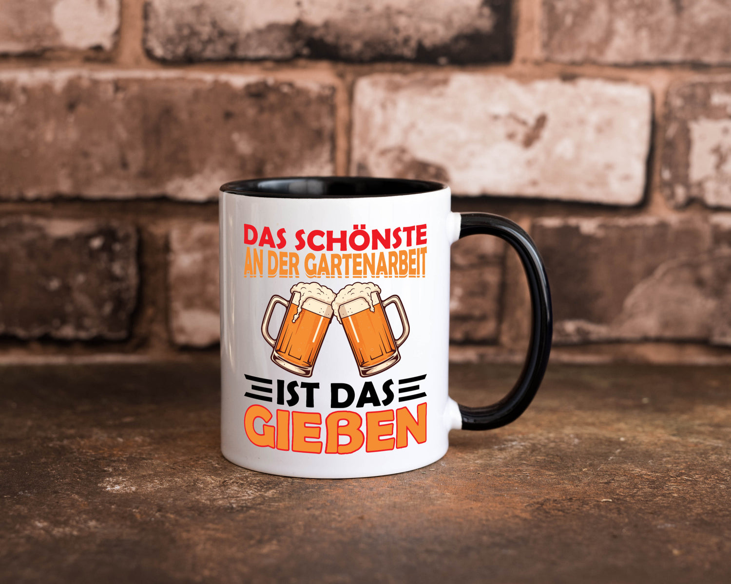 Das schönste an gartenarbeit ist Gießen | Biertrinker Geschenkidee Arbeit