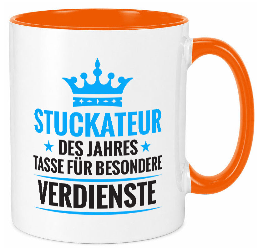 Besonderer Verdienst: Stuckateur | Innenausbau Beruf lustiger Spruch Geschenk