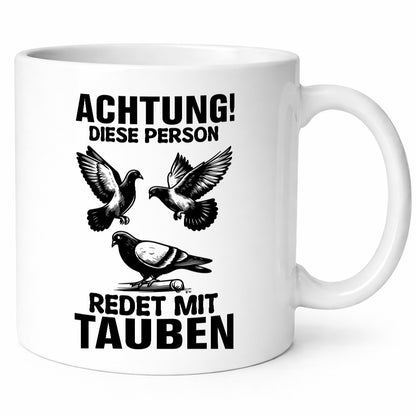 Redet mit Tauben | Taubenschlag Geschenkidee Humor Tasse