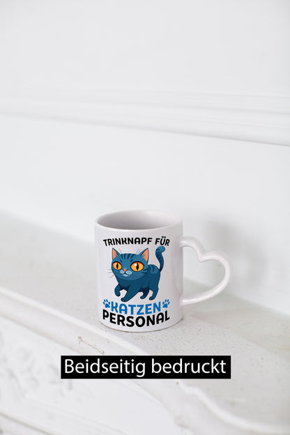 Katzen Personal | Katzenbesitzer Tasse Katze Humor vl2 Tierliebhaber