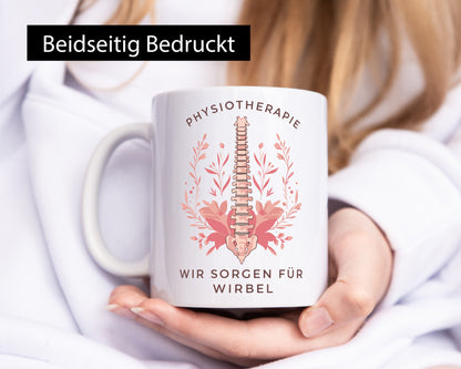 Physiotherapie wir sorgen für wirbel | Therapie lustig Humor Geschenkidee