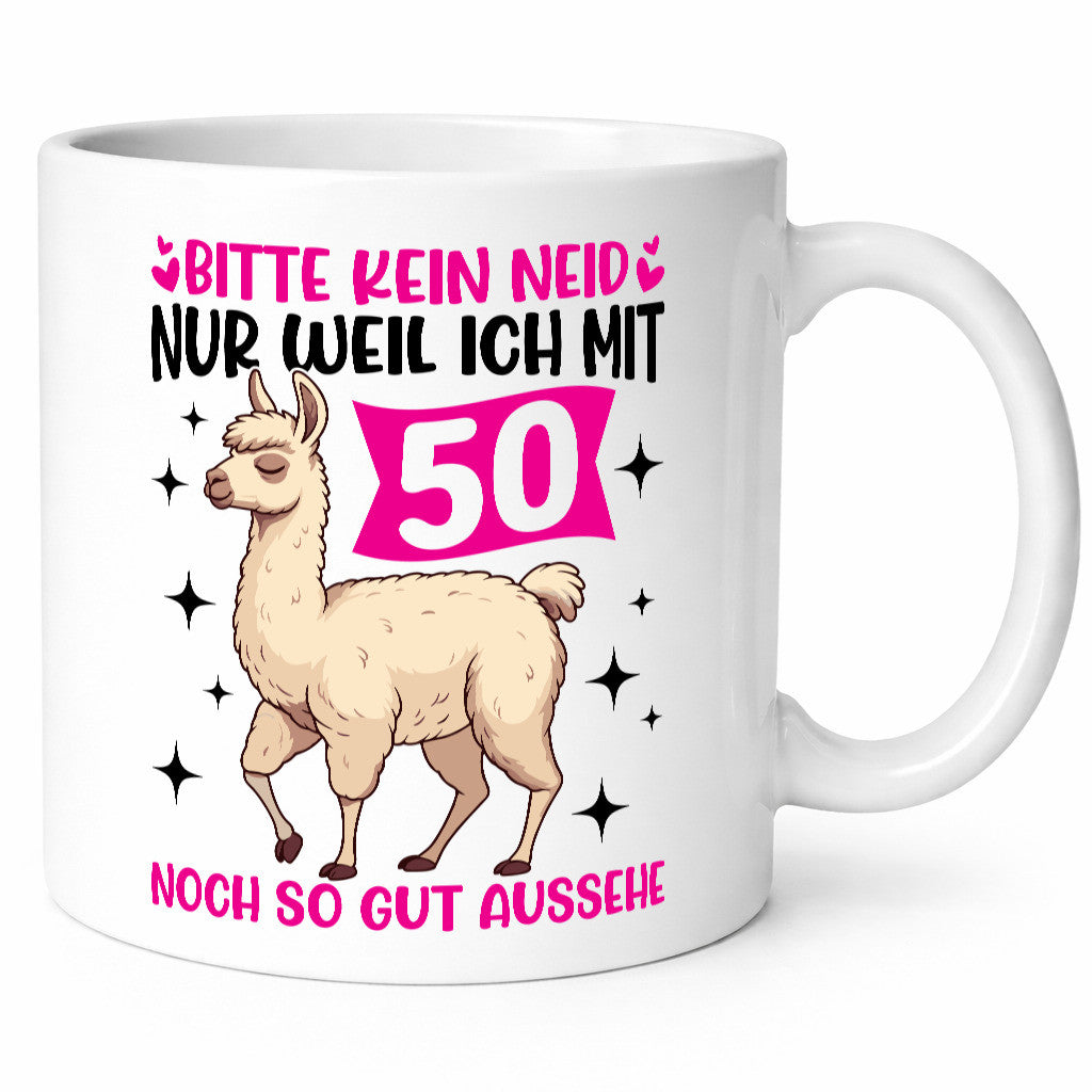 50. Geburtstag | 50 Jahre Lama gut aussehen Humor Geschenkidee Tasse