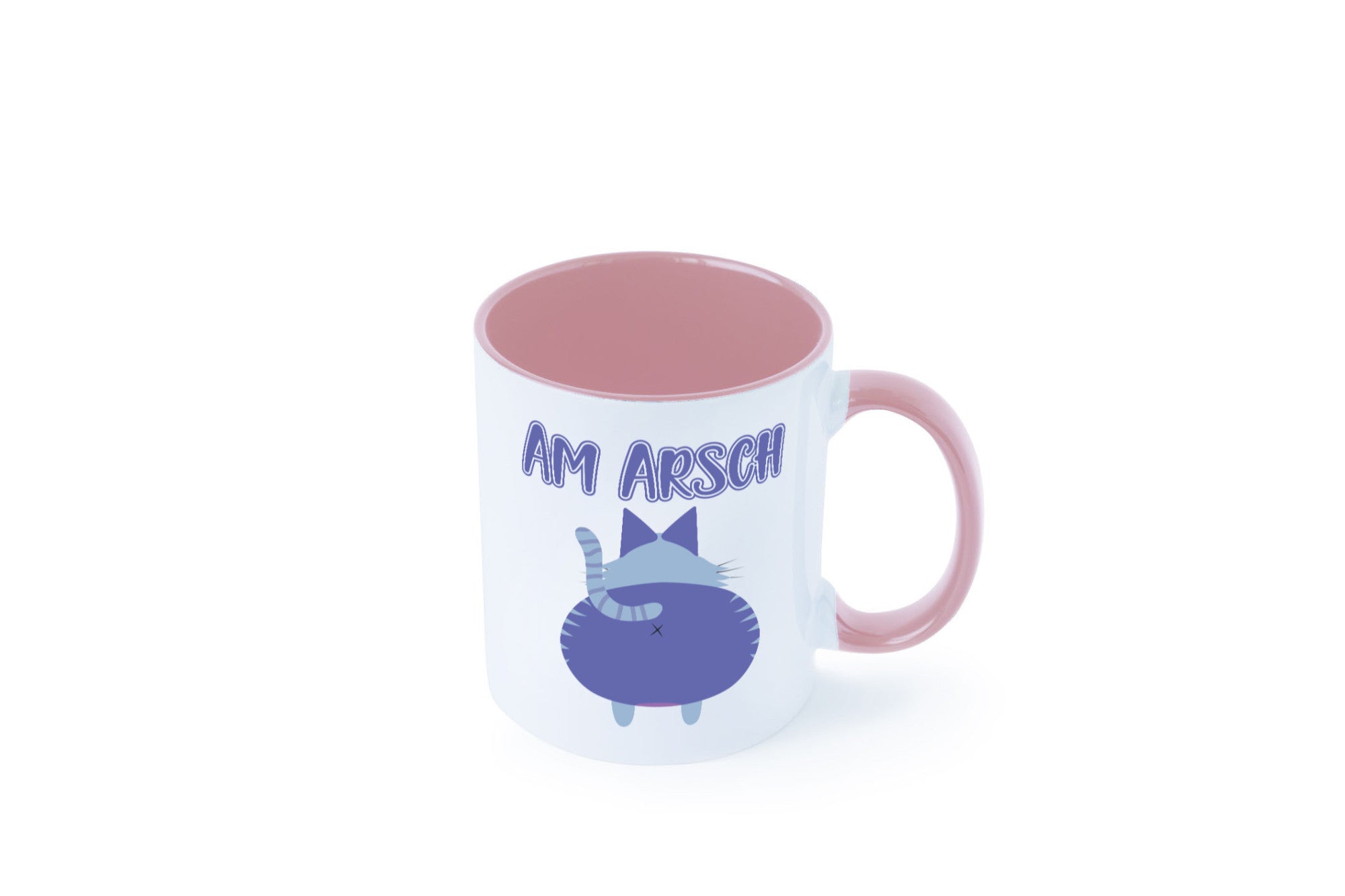 Am Arsch | Katzenmotiv Tasse Kollege Katzenbesitzer Geschenkidee Arbeit
