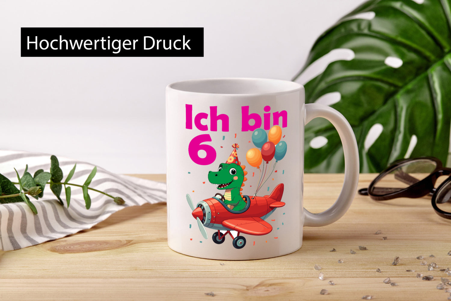 6. Geburtstag | 6 Jahre Drache Flugzeug Geschenk Geschenkidee lustiger Spruch