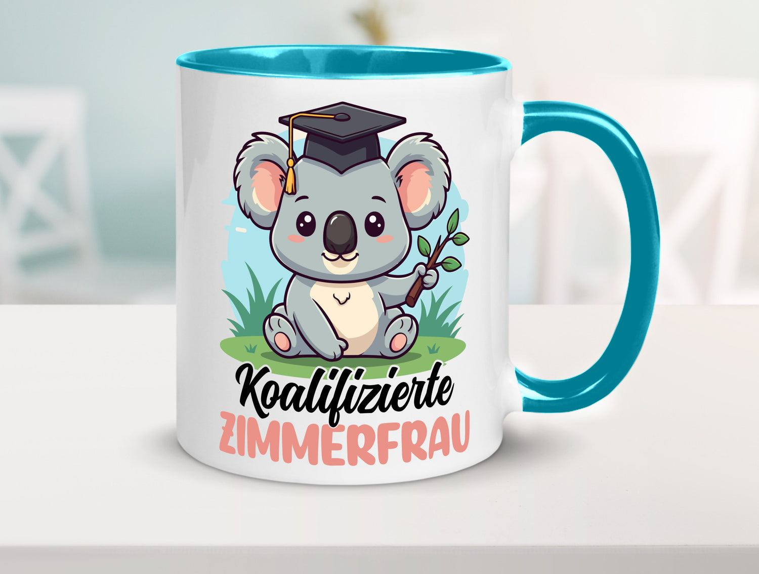 Koalifizierte Zimmerfrau| Holzbau | Handwerkerin lustiger Spruch Geschenk Humor