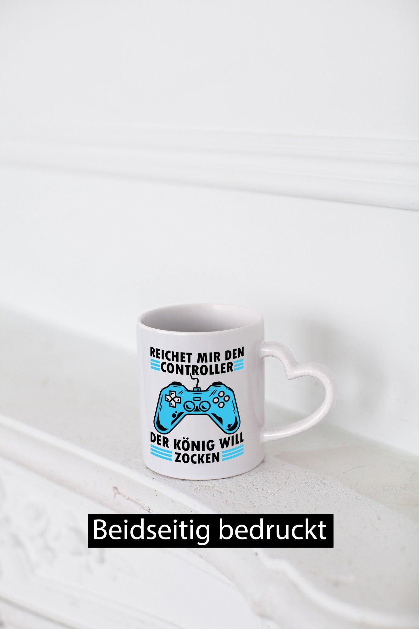 König will zocken | Controller Geschenk Humor Geschenkidee lustiger Spruch Tasse