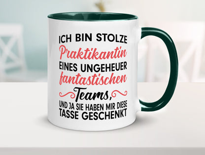 Stolze Praktikantin | Arbeitswelt Tasse Praktikum Geschenk Arbeit Kollegen Büro