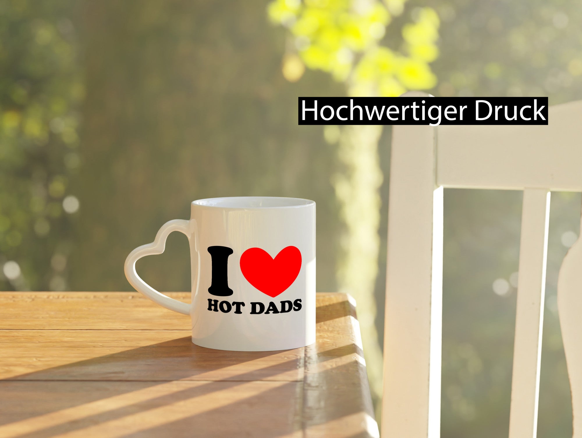 I love hot Dads | Vater Heißer v2 lustig Familie Geschenkidee Geschenk Tasse