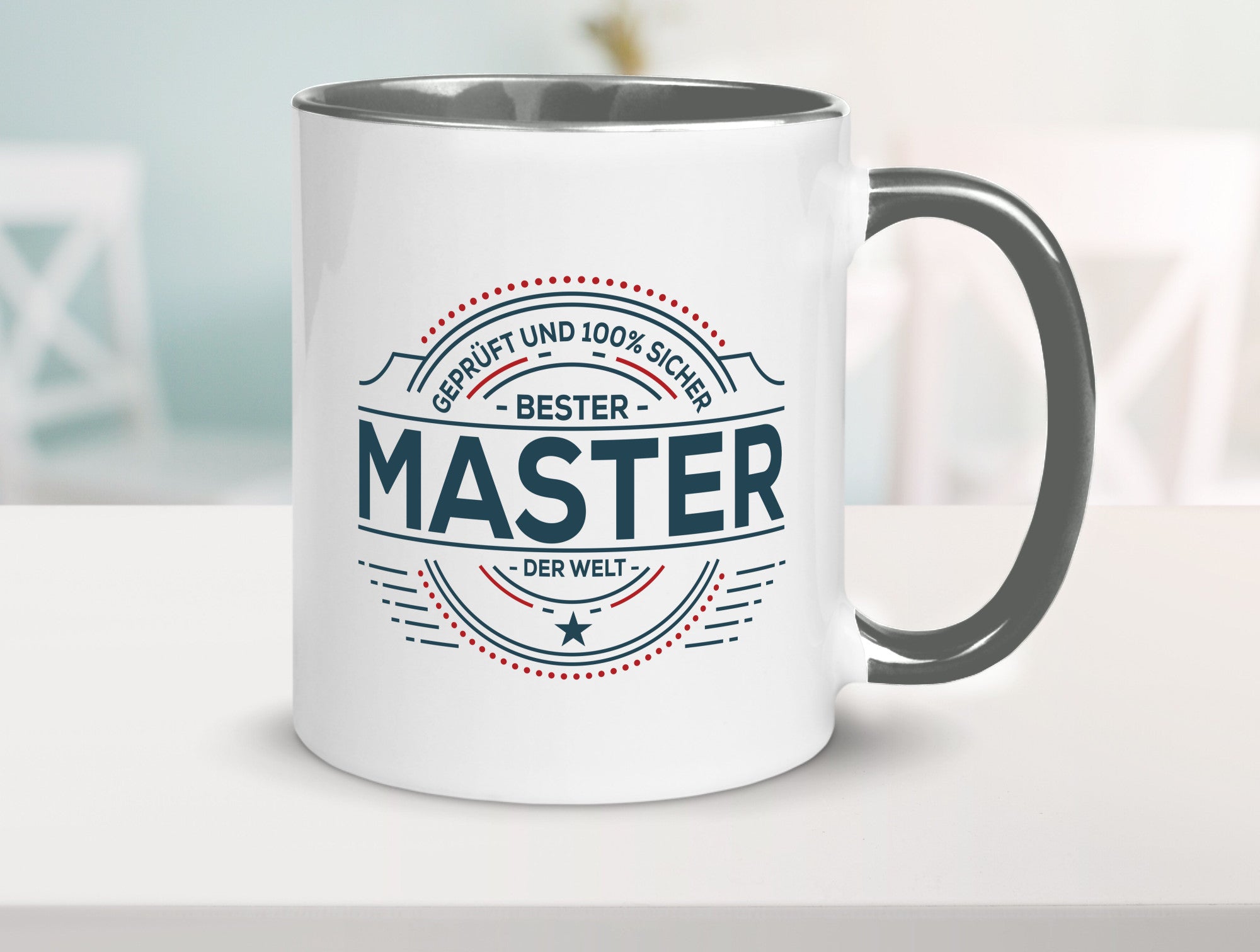 Geprüft und sicher: Master | Universität Student lustig Humor Geschenkidee