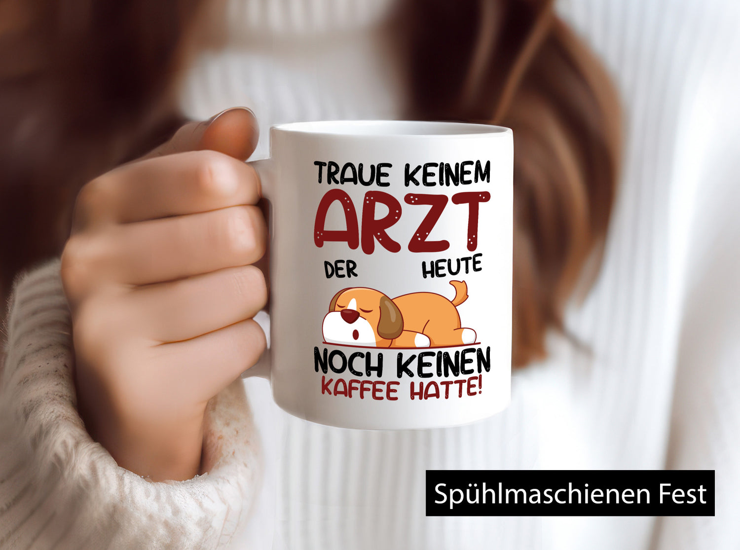 Traue keinem Arzt | Medizin Doktor Facharzt Humor Geschenkidee Tasse