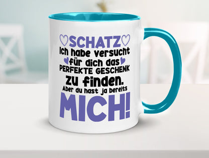 Schatz | Liebe Valentinstag Freund Freundin Herz Geschenkidee Humor Tasse