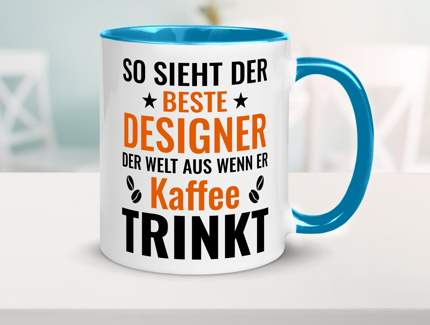 Kaffee trinkt: Designer Beruf | Mode Geschenkidee Arbeit Kollegen Büro Humor