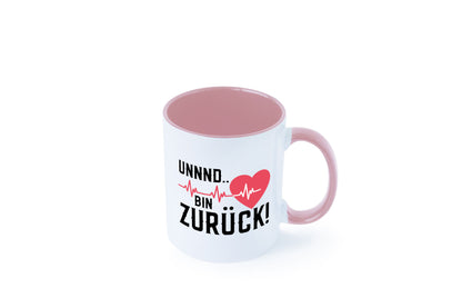 Bin zurück | Herzschlag Reanimation Puls Arzt Klinik Geschenk Humor