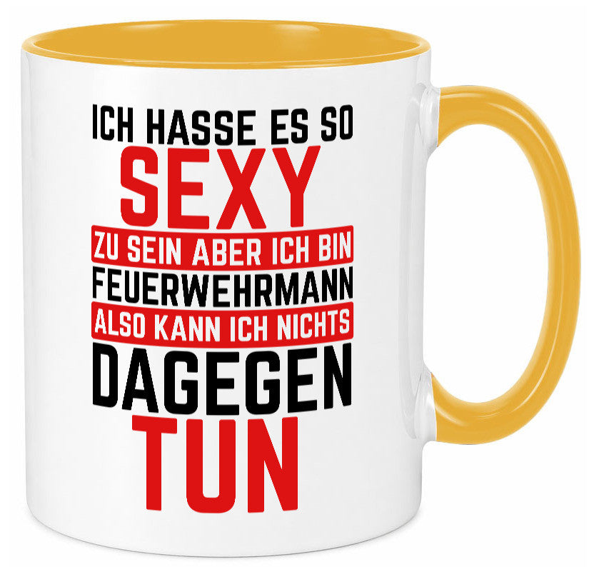 Sexy Feuerwehrmann | Helden Flammen Brandeinsatz lustig Humor Geschenkidee